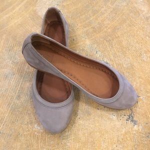 Frye NWOT Carson Ballet Flat, Grey Suede